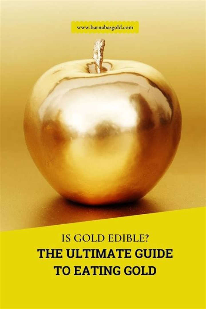 Does eating gold taste good?
