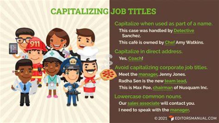 Does executive need to be capitalized?