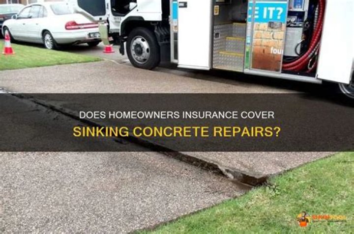 Does homeowners insurance cover sinking concrete?