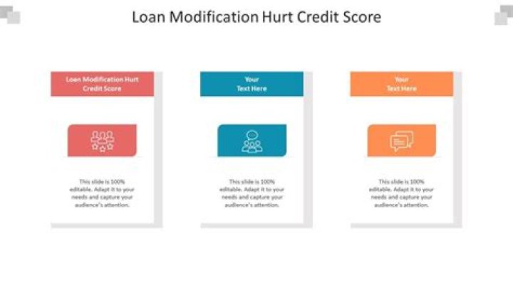Does loan modification hurt credit?