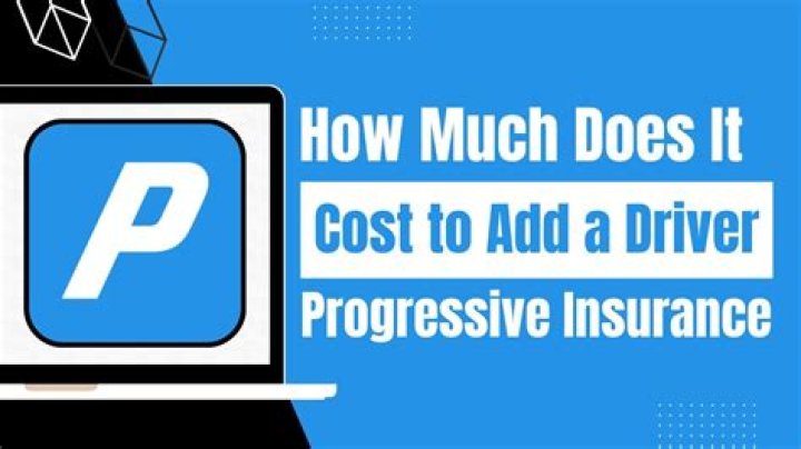Does progressive charge to add driver?