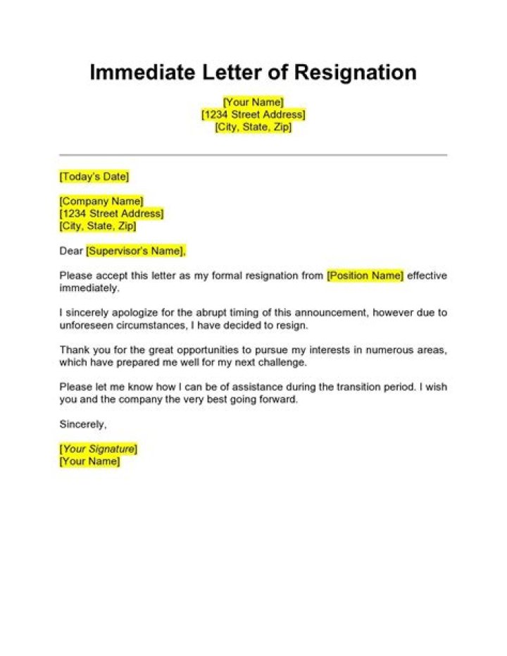 Does resignation count as termination?