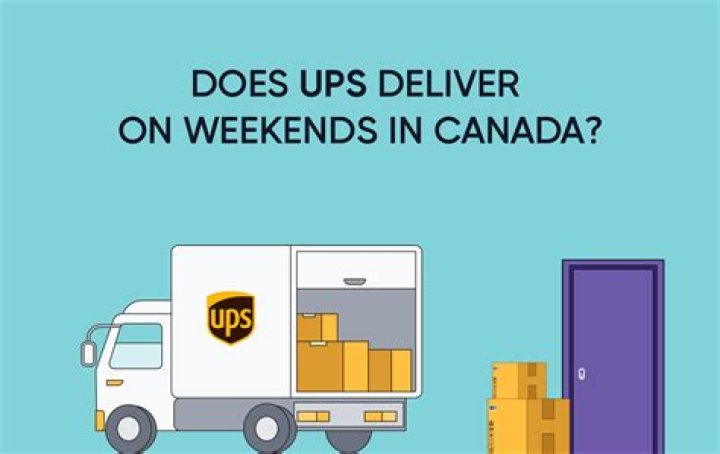 Does UPS deliver on weekends in Canada?