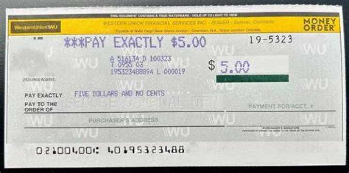 Does Western Union accept Cheques?