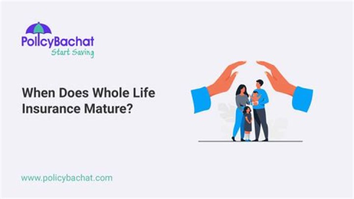 Does whole life insurance have a maturity date?