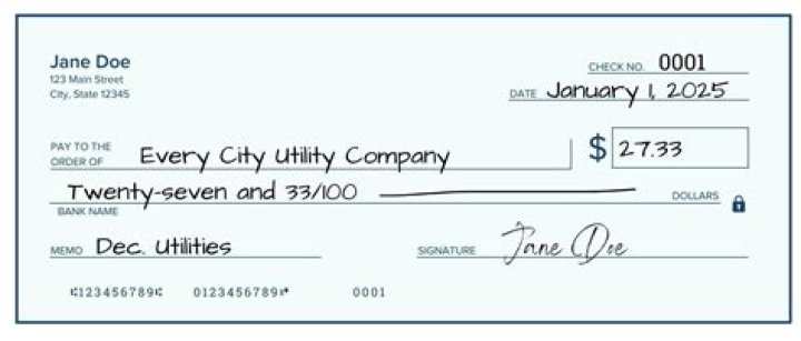 Does writing a check give you money?