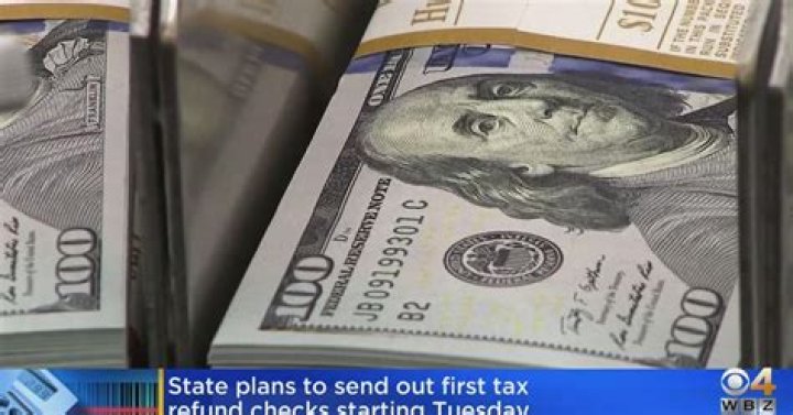 During what months of 2008 were the tax rebate checks sent?