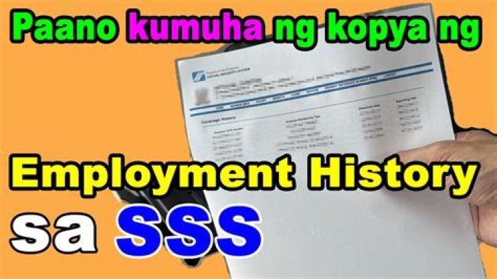 How can I print my SSS employment history?