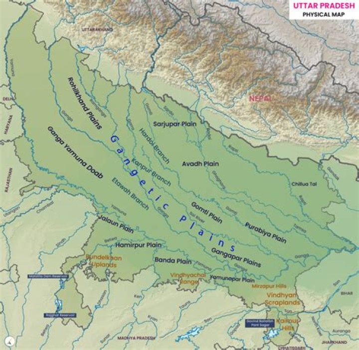 How can I see my land map in Uttar Pradesh?
