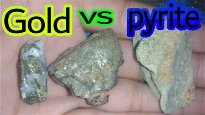 How can you tell the difference between gold and iron pyrite?