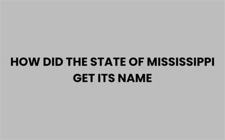 How did Mississippi get its nickname?