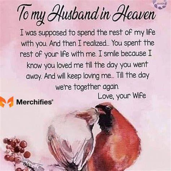 How do I acknowledge my wedding anniversary of my deceased husband?