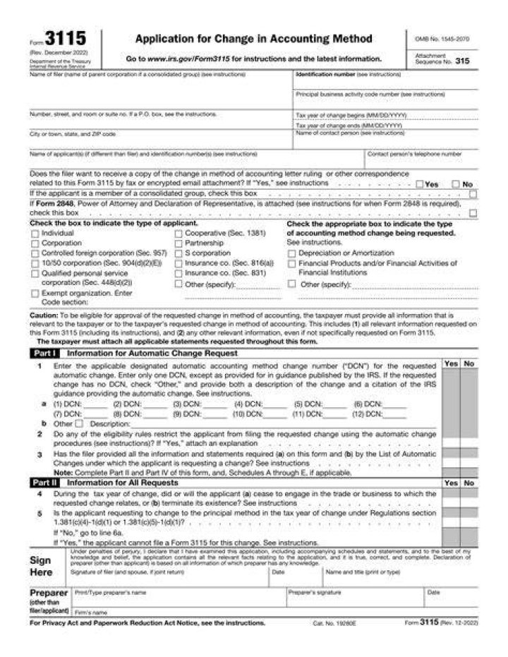 How do I amend a form 3115?