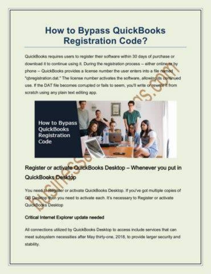 How do I bypass QuickBooks registration?
