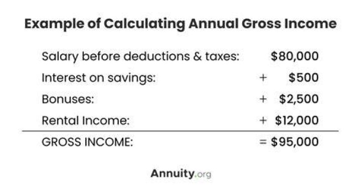 How do I calculate my gross annual income?