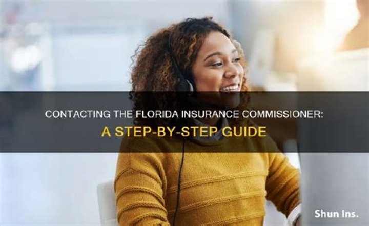 How do I contact the Florida insurance commissioner?