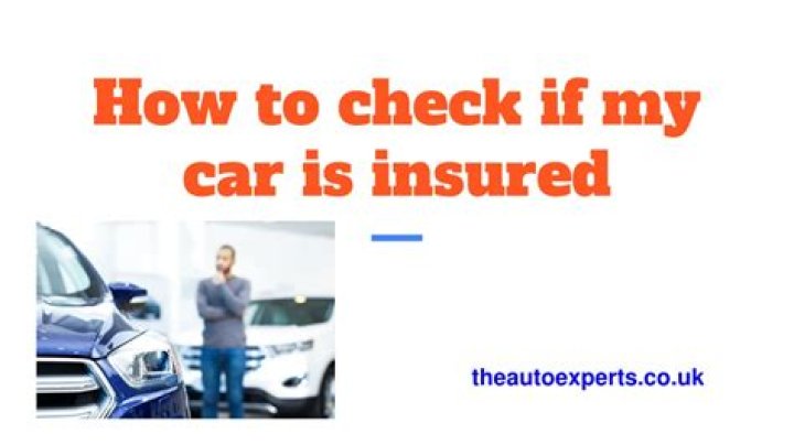 How do I find out if a car is insured for free?