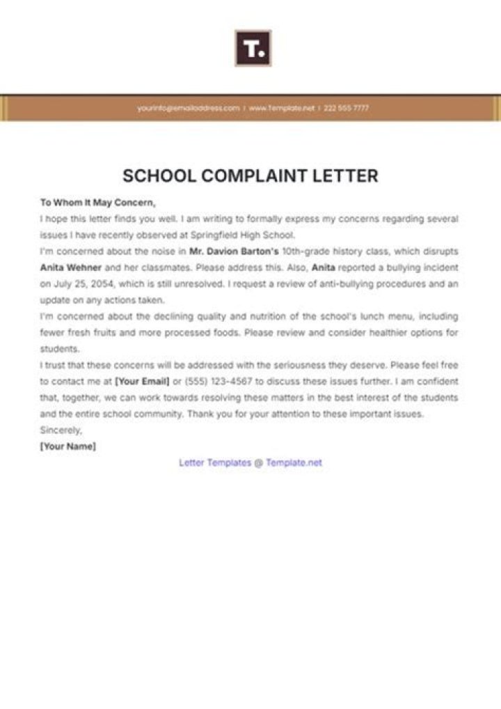 How do I make a complaint about a school?