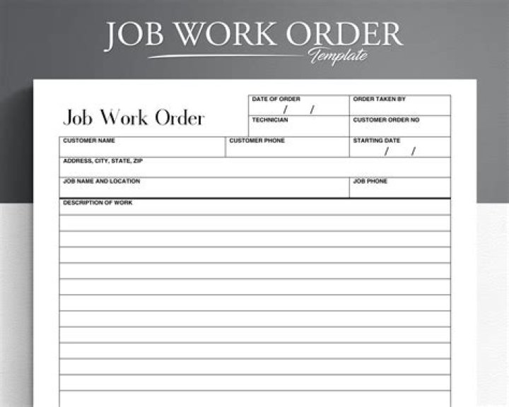 How do I make a job order?