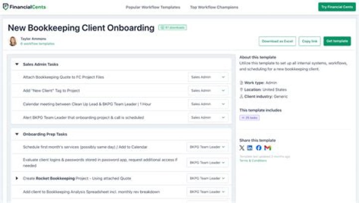 How do I onboard a new bookkeeping client?