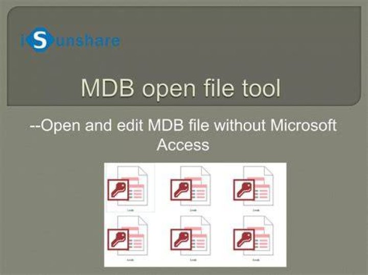 How do I open an old MDB file?