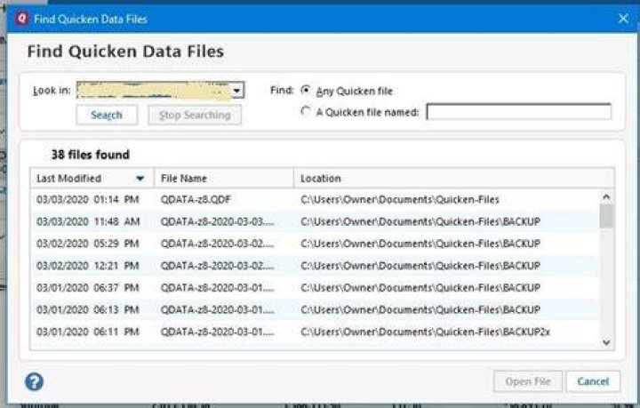 How do I open old Quicken files?