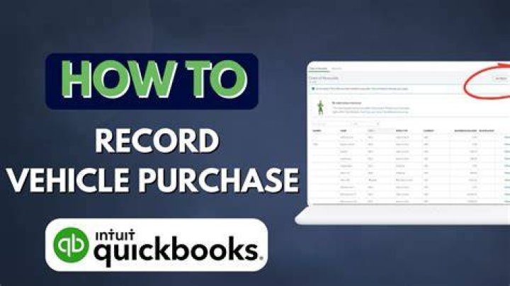 How do I record a new car purchase in QuickBooks?
