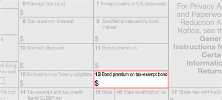 How do I report bond premium on Tax-Exempt bond?