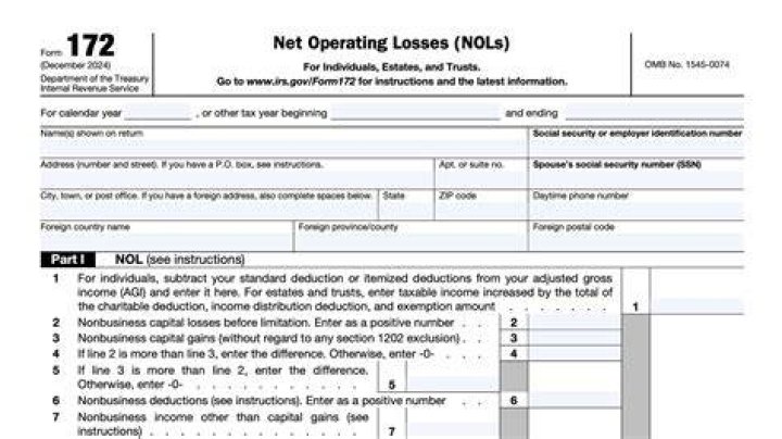How do I report NOL on my taxes?