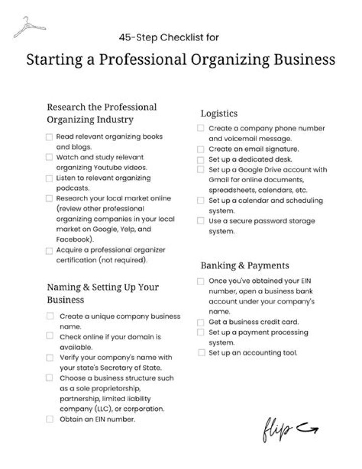 How do I start a professional organizing business?