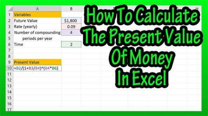 How do I use present value in Excel?