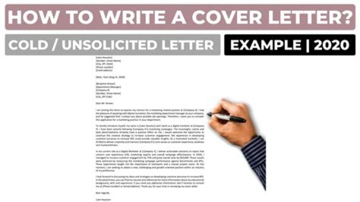 How do I write an unsolicited job application letter?