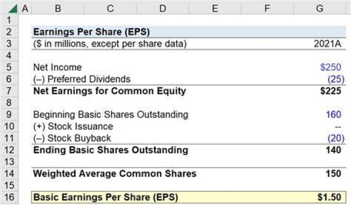 How do you calculate stock earnings?