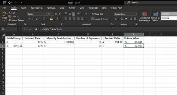 How do you do PV and fv in Excel?