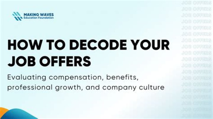 How do you evaluate two job offers?