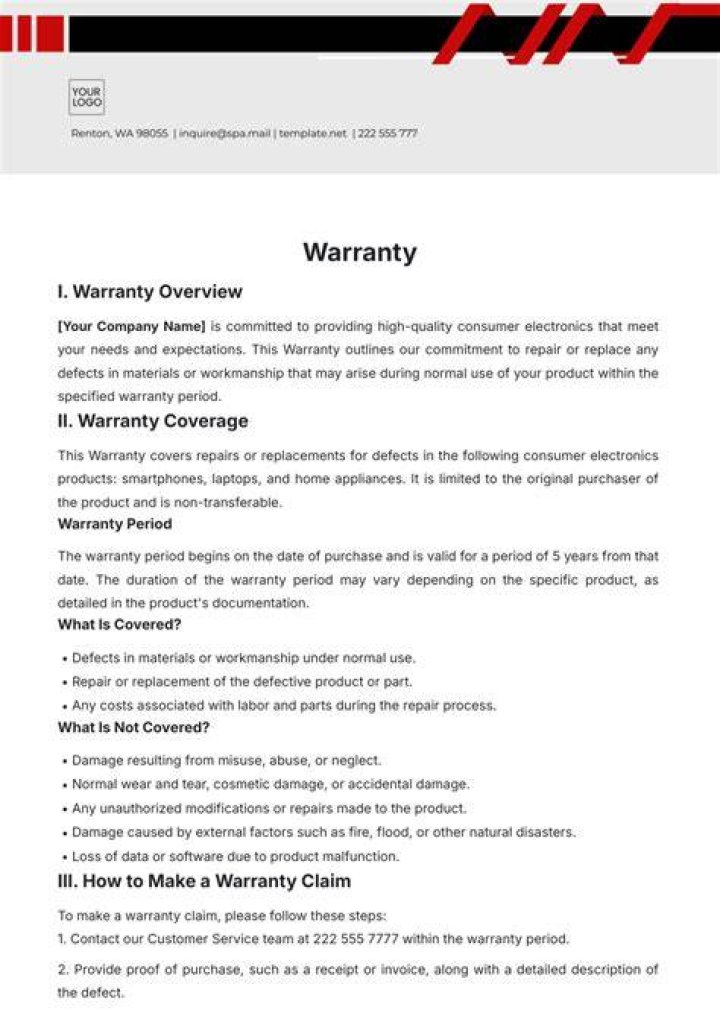How do you expense a warranty?