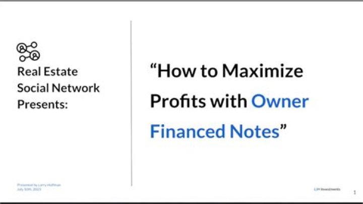 How do you find owner financed notes?