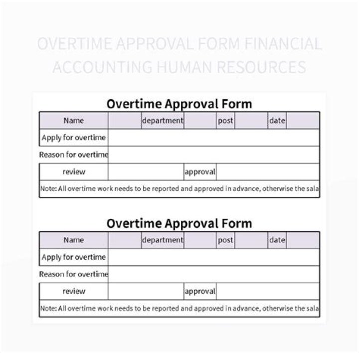 How do you get overtime approval?