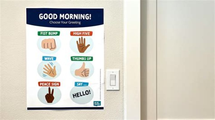 How do you give greetings to students?