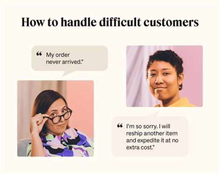 How do you handle customers examples?