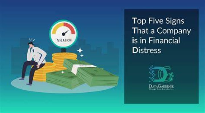 How do you know if a company is in financial trouble?