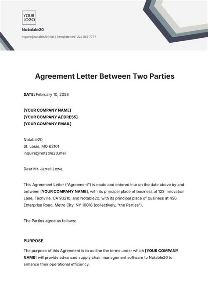 How do you make a contract between two parties?