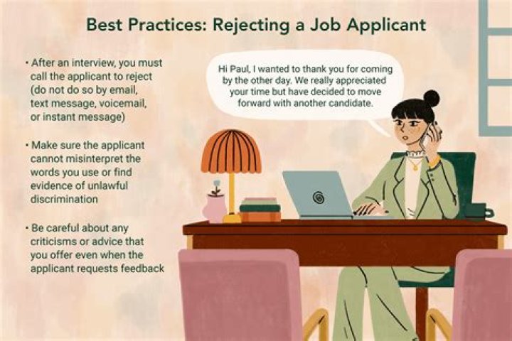 How do you politely reject a candidate after an interview?