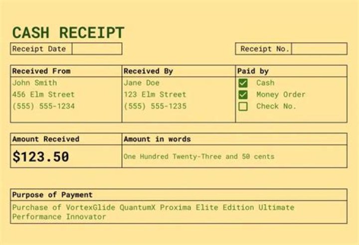 How do you prepare cash receipts?