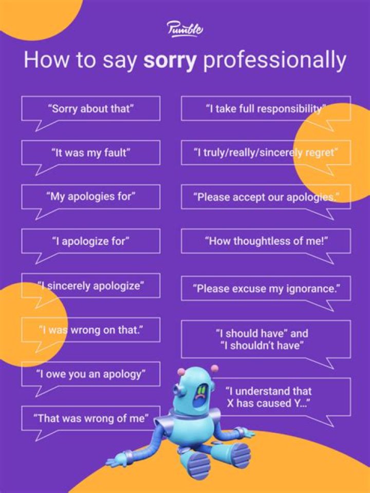 How do you professionally apologize for an error?