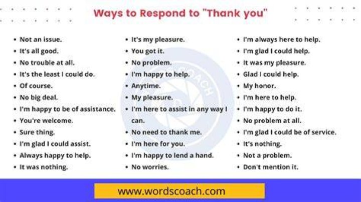 How do you respond to thank you reply?