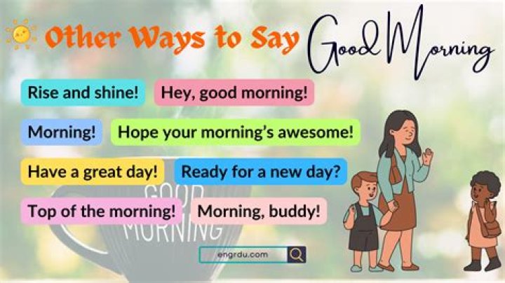 How do you say good morning in business?