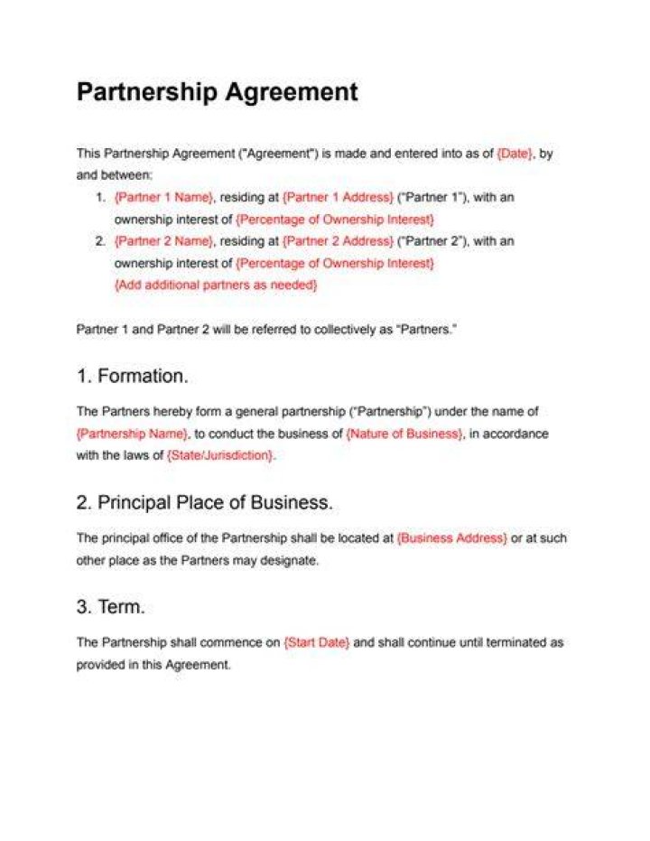 How do you structure a partnership deal?
