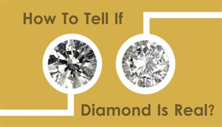 How do you tell if you have real diamonds in a ring?