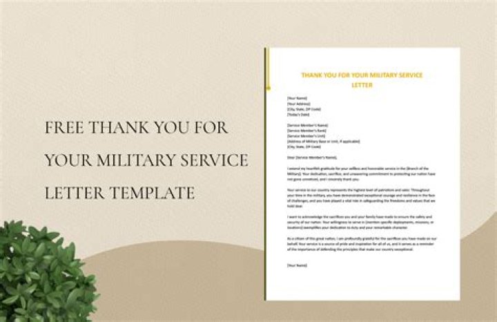 How do you thank someone for military service?